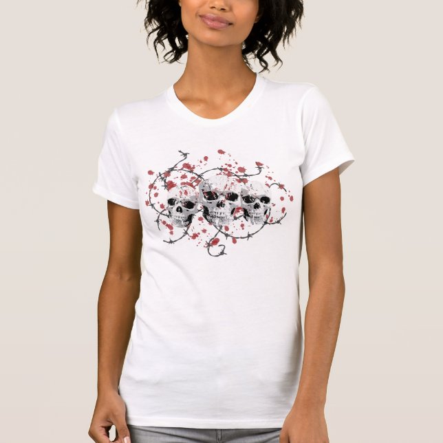 Barbed Skulls T-Shirt (Front)