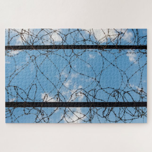 Barbed Wire At Amna Suraka Jigsaw Puzzle (Horizontal)
