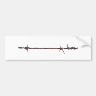 Barbed Wire Bumper Sticker