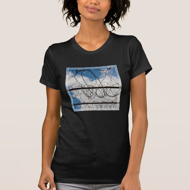Barbed Wire Fence T-Shirt (Front)