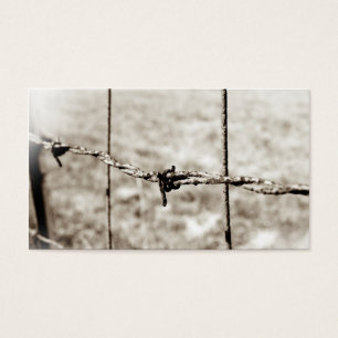 Barbed Wire Fencing (Sepia)