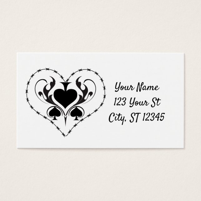 Barbed Wire Heart Black Spades Thunder_Cove (Front)