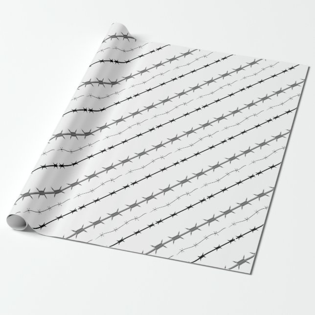 barbed wire set wrapping paper (Unrolled)