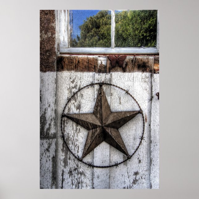 BARBED WIRE STAR of TEXAS Poster (Front)