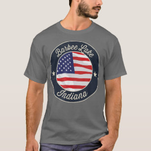 Barbee Lake - Patriotic Indiana Souvenir T-Shirt