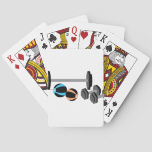 Barbell Ball Playing Cards
