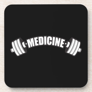 Barbell - Iron Medicine - Weight Lifting Gym Coaster