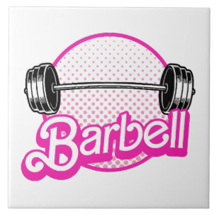 Barbell - pink tile