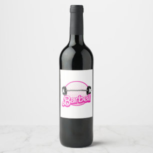 Barbell - pink wine label