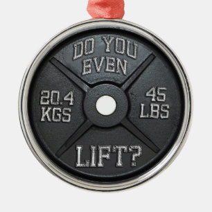 Barbell Plate - Do You Even Lift? Metal Tree Decoration