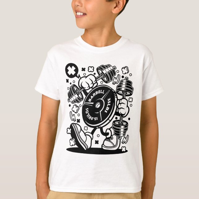 Barbell plate  T-Shirt (Front)