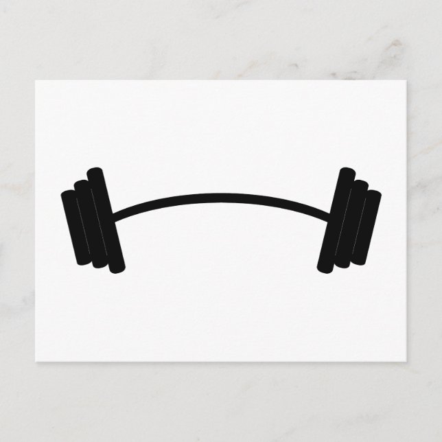 Barbell Weight Postcard (Front)