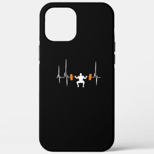 Barbell Weightlifting Heartbeat Bodybuilding iPhone 12 Pro Max Case