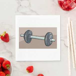 Barbell Weights Napkin