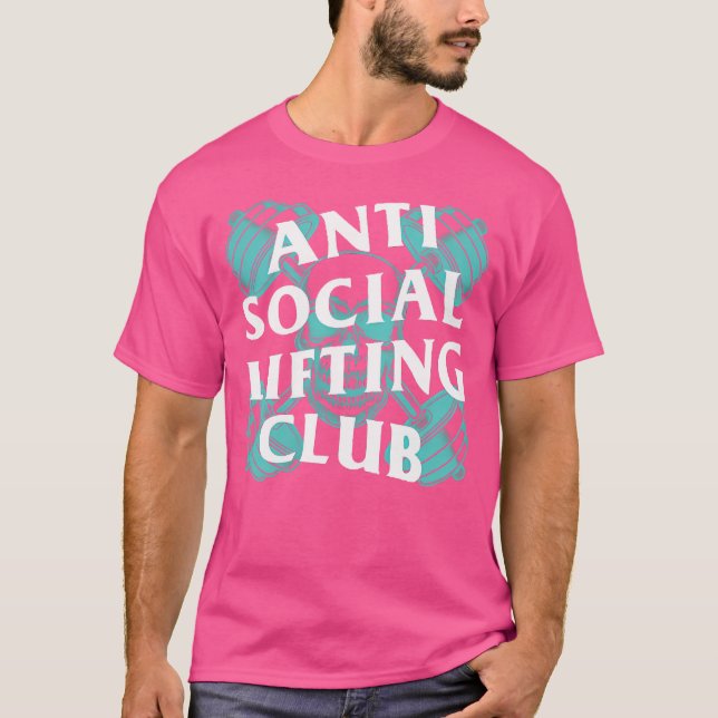 Barbells Crossed Skull (Mint) T-Shirt (Front)