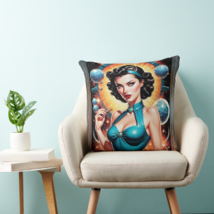 Barbenheimer Retro Fusion Atomic Age Fashion Cushion