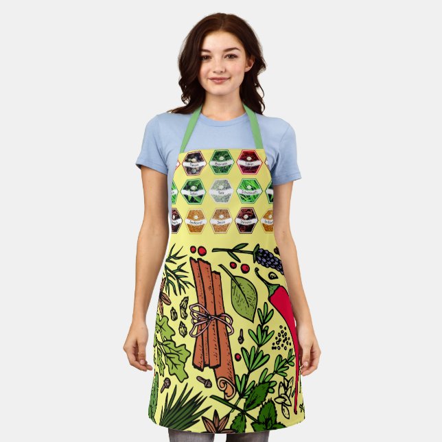 Barbeque Cookout Spicy Chef Cook  Apron (Worn)