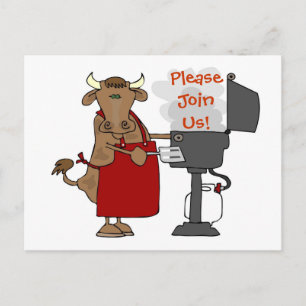 Barbeque Invitation - Please Join Us! Postcard