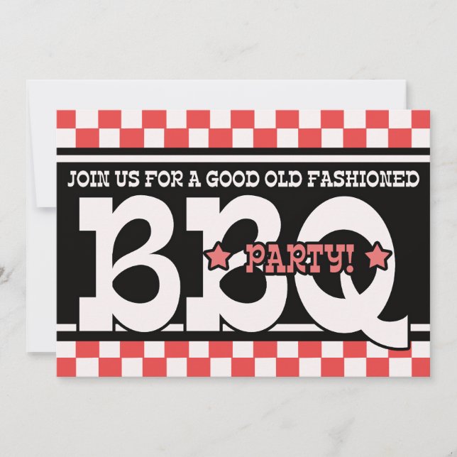 Barbeque Party Invitation (Front)