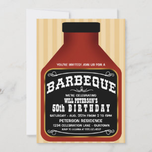 Barbeque Sauce Party Invitations
