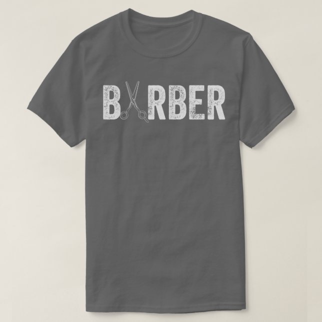 BARBER Barber Shop Hairdresser Gift T-Shirt (Design Front)