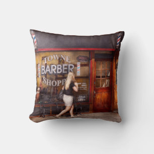 Barber - Barbershop - Time for a haircut Cushion