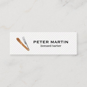 Barber Blade Mini Business Card