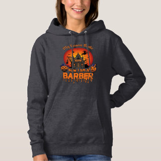 Barber Broom Broke Halloween Pumpkin Clipper Haunt Hoodie