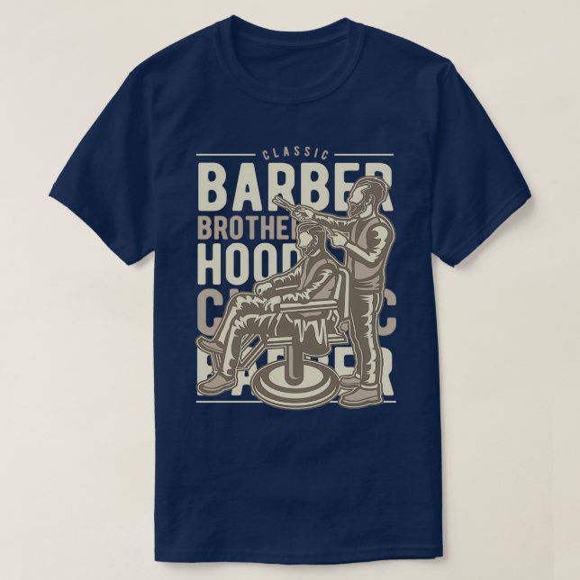 Barber Brotherhood 5 T-Shirt (Design Front)