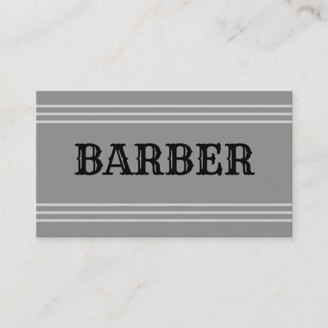 Barber Business Card (Front)
