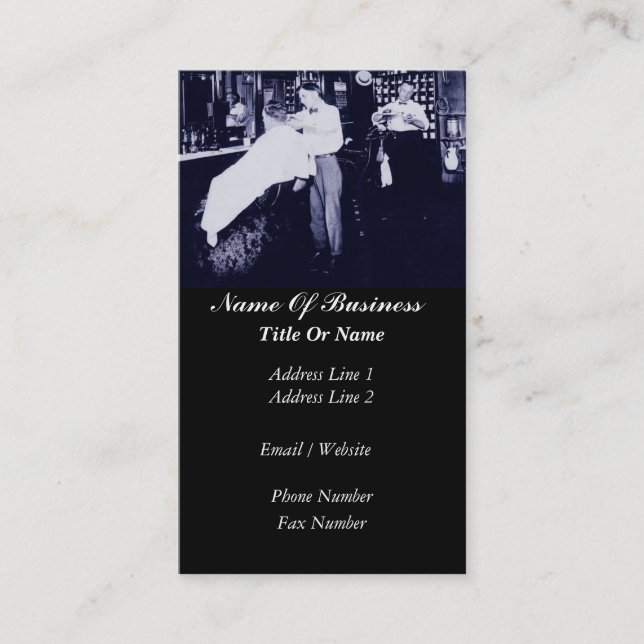 Barber Business Card (Front)