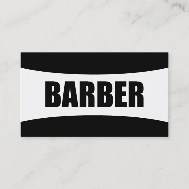Barber Business Card (Front)