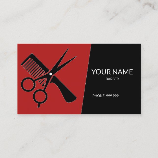 Barber Business Card (Front)