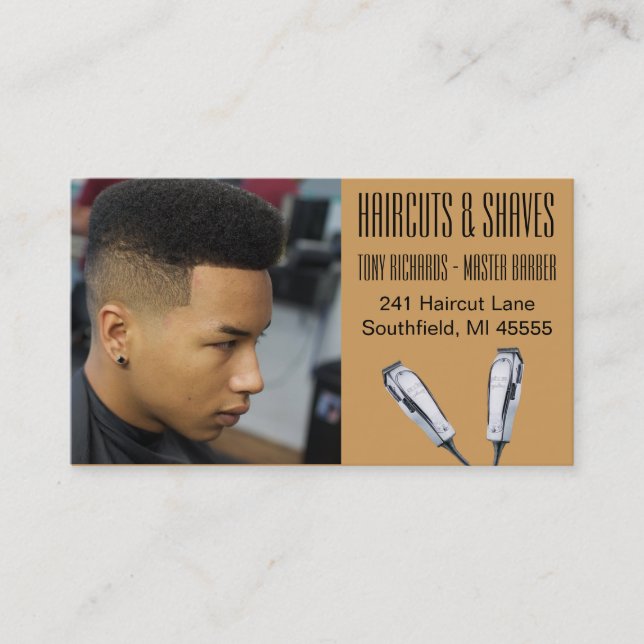 Barber Business Cards (Front)