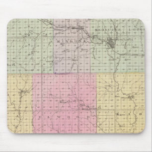 Barber County and Hazelton, Kansas Mouse Pad