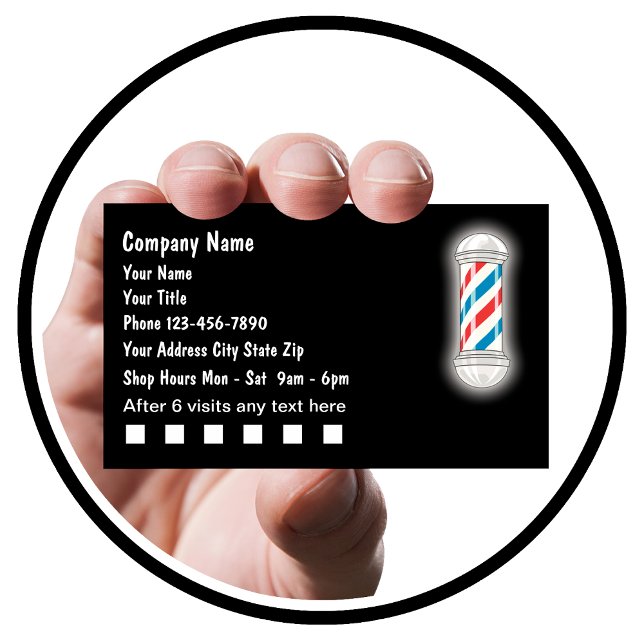 Barber Customer Loyalty Business Cards (Creator Uploaded)