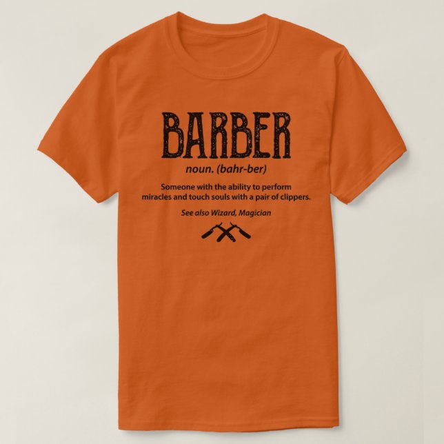 Barber Definition Barber Classic TShirt (Design Front)