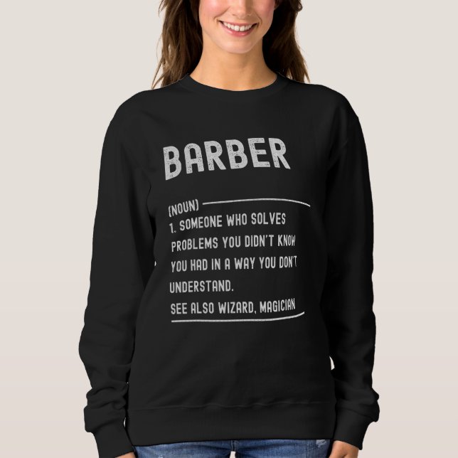 Barber Definition Shirts Funny Job Title (Front)