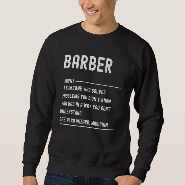 Barber Definition Shirts Funny Job Title (Front)