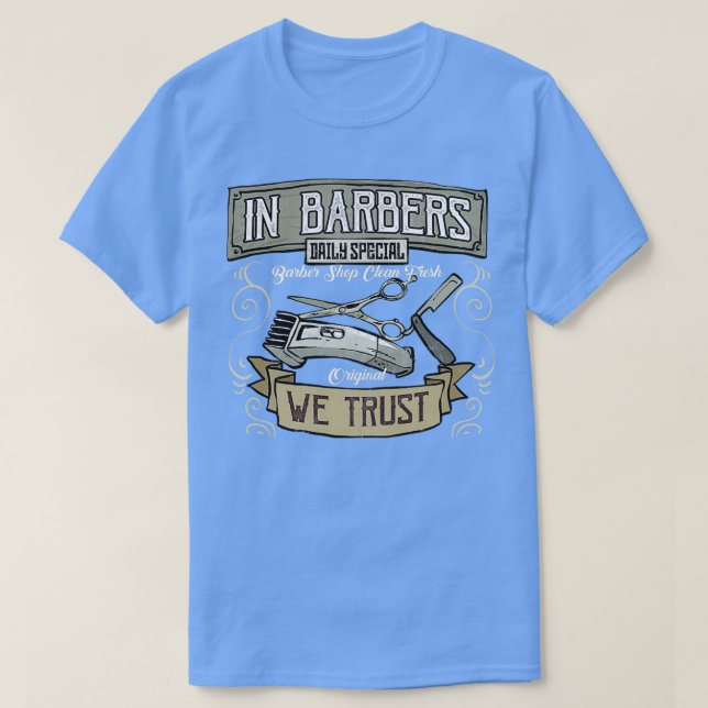 Barber Design Old School Hair T-Shirt (Design Front)