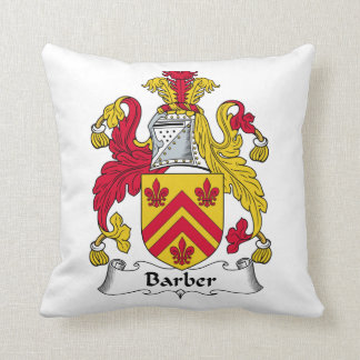 Barber Family Crest Cushion