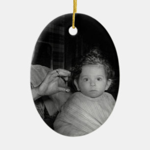 Barber - First Haircut Ceramic Tree Decoration