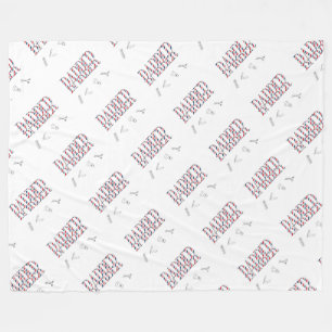 Barber Fleece Blanket