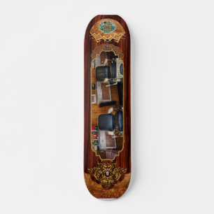 Barber - Frenchtown, NJ - Two old barber chairs Skateboard