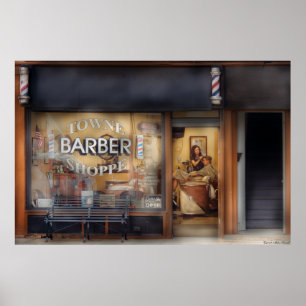 Barber - Getting a hair cut Poster