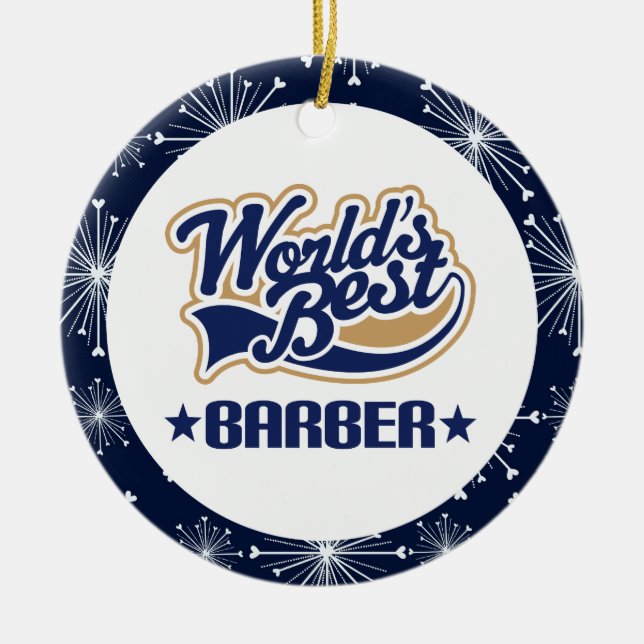 Barber Gift Ornament (Front)