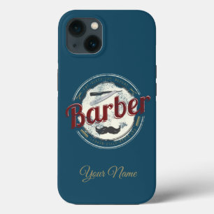 Barber Hair Hustler Hairdresser Retro Hairstylist iPhone 13 Case