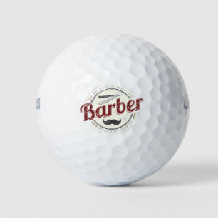 Barber Hair Hustler Hairdresser Retro Hairstylist Golf Balls