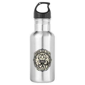 Barber Hair Salon Cat Funny Cat Graphic - Barber H 532 Ml Water Bottle