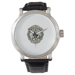 Barber Hair Salon Cat Funny Cat Graphic - Barber H Watch